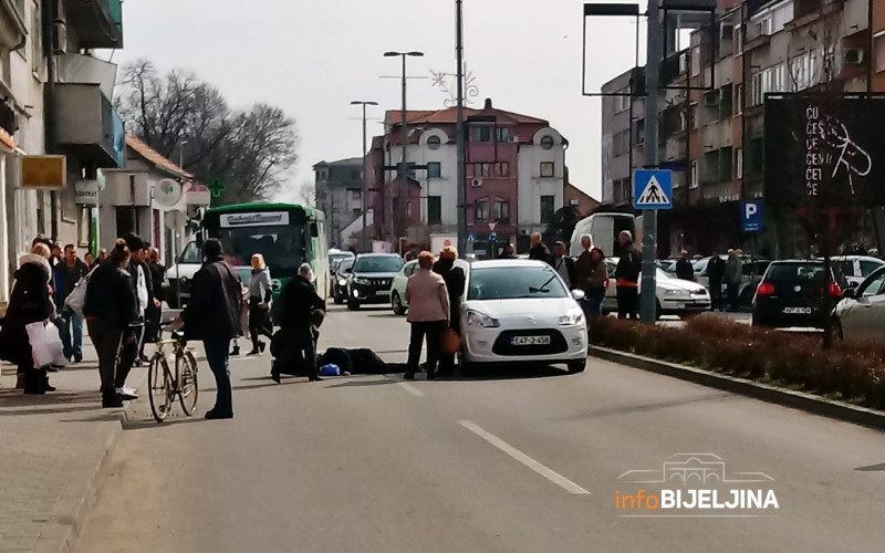 Bijeljina: Žena povrijeđena na pješačkom prelazu životno ugrožena