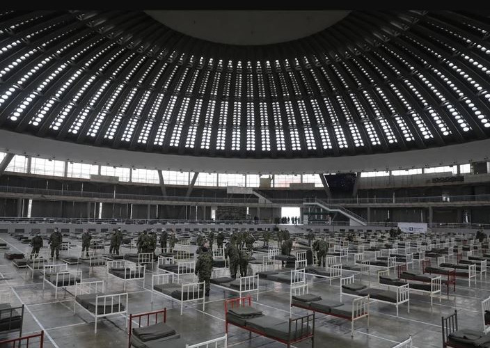 POSTAVLJENO 3.000 KREVETA Ovako izgleda improvizovana bolnica u Beogradu /FOTO/