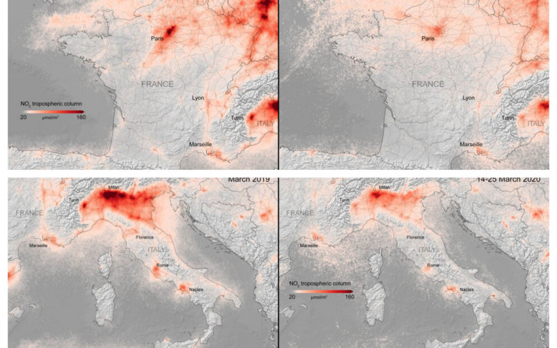 Blokade zbog koronavirusa očistile vazduh nad Evropom