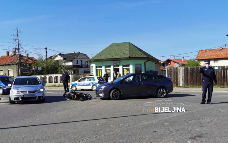 Udes u Bijeljini, udaren motociklista