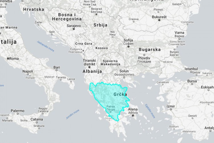 Internet stranica gdje možete vidjeti stvarnu veličinu svake države