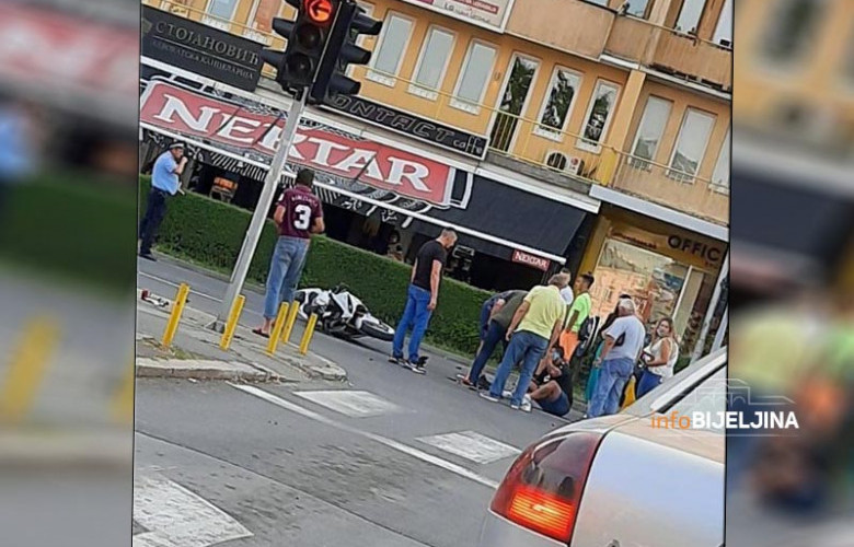 Bijeljina: Lakše povrijeđen motociklista