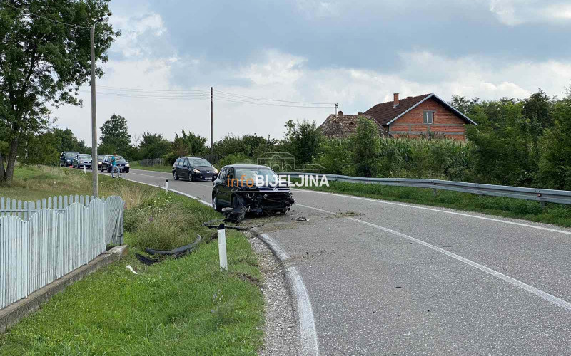 Udes u Ruhotini kod Bijeljine, povrijeđen motociklista /FOTO/