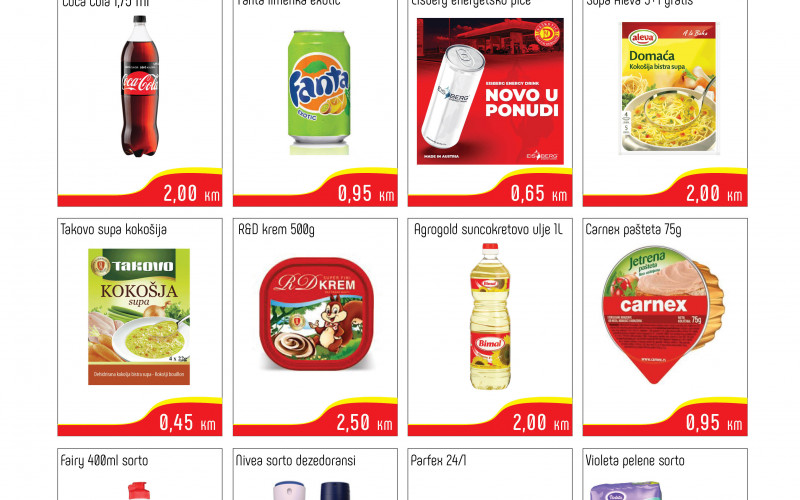 TRAJNO NISKE CIJENE – Market „Nešković“ Crnjelovo