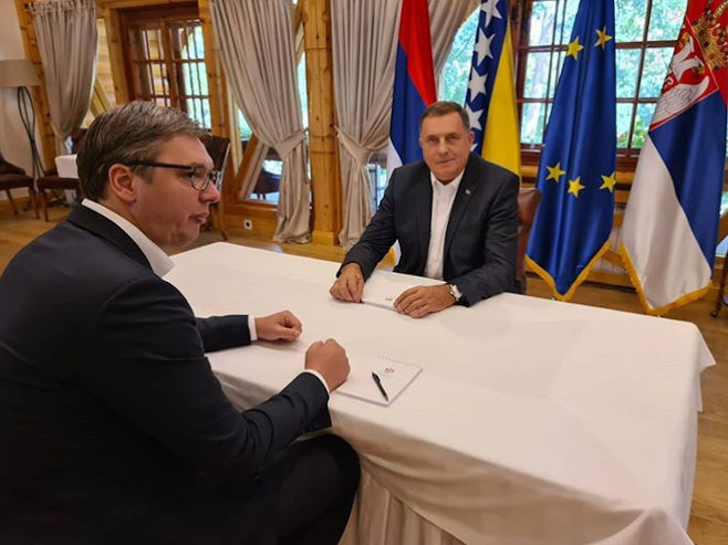 Dodik: Upoznao sam Vučića sa prijetnjama koje dolaze iz Sarajeva