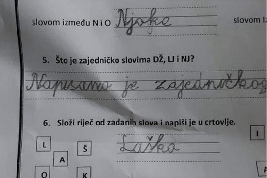 Školski zadatak ovog dječaka nasmijao sve