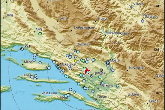 Zemljotres pogodio BiH