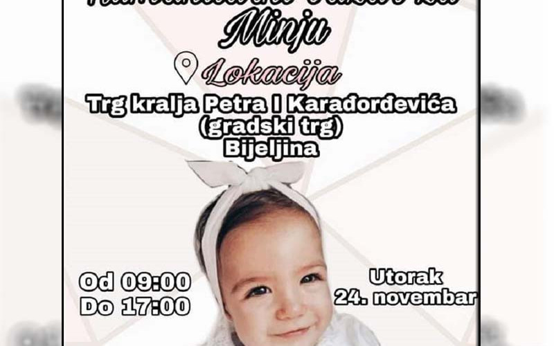 HUMANITARNI BAZAR U BIJELJINI Prodaja knjiga i igračaka za pomoć Minji