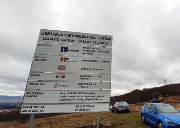Počela izgradnja prve vjetroelektrane u Srpskoj