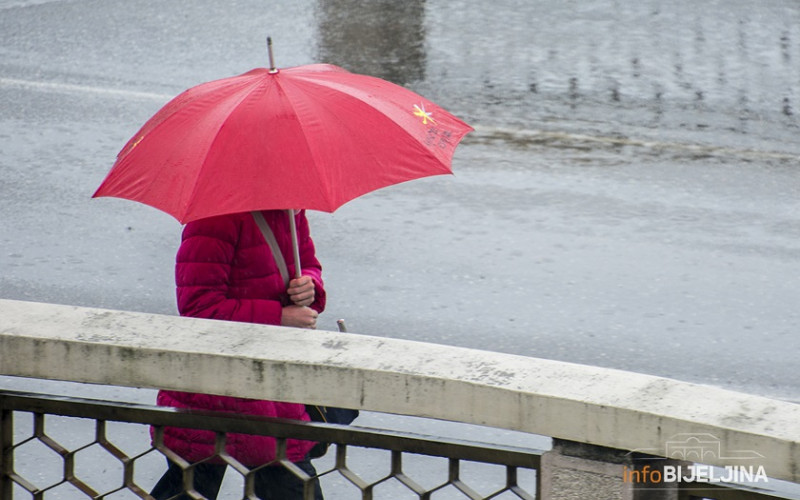 Sutra u BiH kiša i snijeg, temperatura do pet stepeni