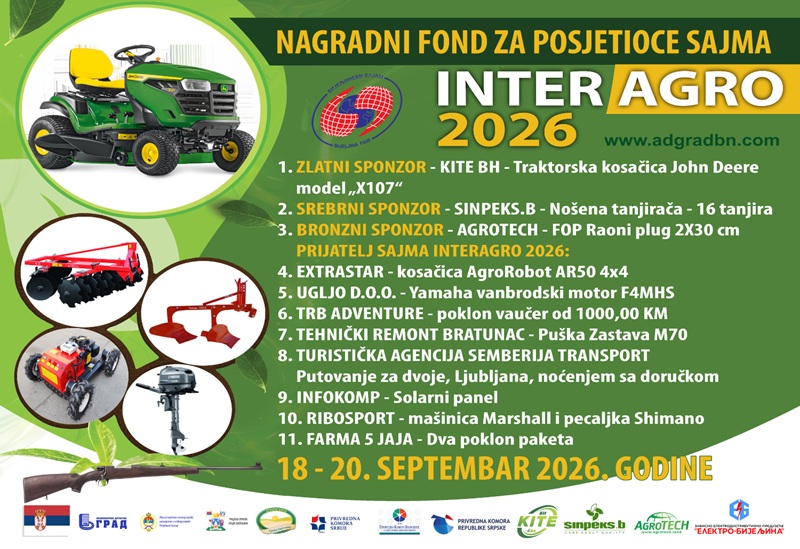 Bijeljina domaćin velikog „Interagra“: Više od 250 izlagača, Srbija zemlja partner