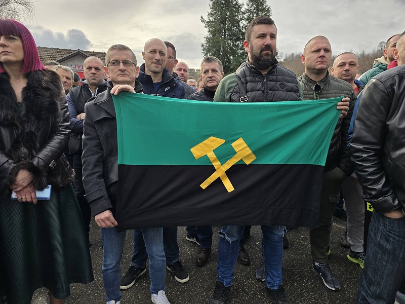Protest u Ugljeviku: Radnici poručili da ne žele bogaćenje trećih lica na ležištu uglja Istok 2