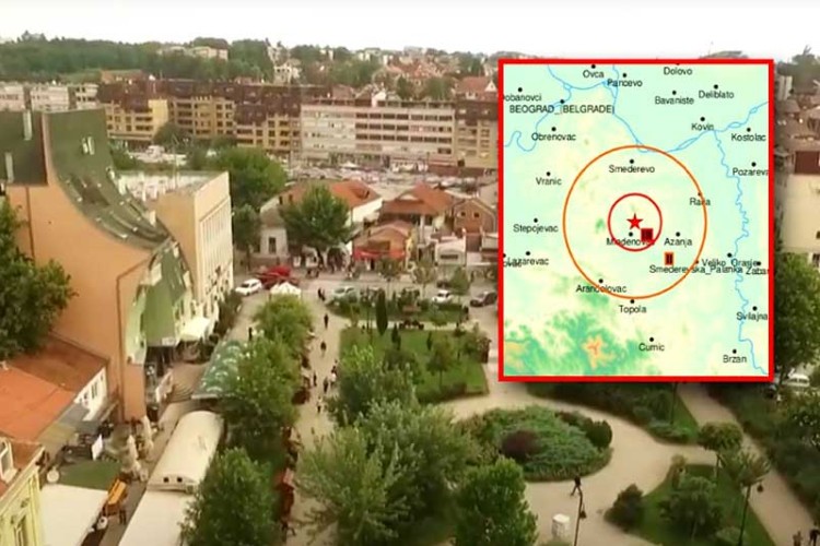 Zemljotres kod Mladenovca jačine 3,9 Rihtera