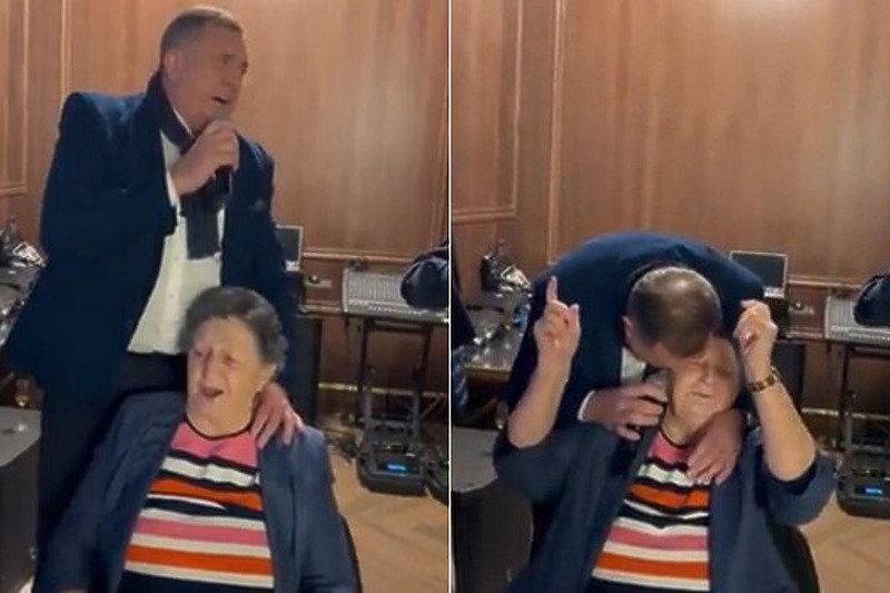 Milorad Dodik ponovo zapjevao, ovaj put s majkom