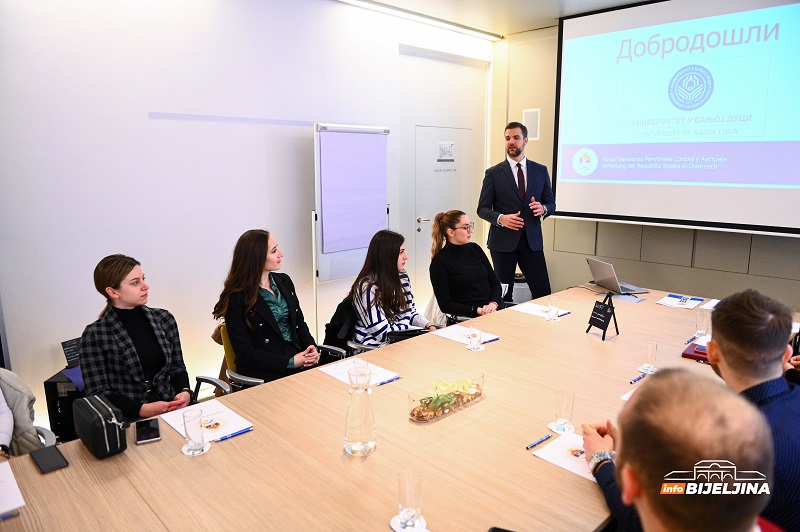 Najbolji studenti Univerziteta u Banjoj Luci posjetili Predstavništvo Republike Srpske u Austriji