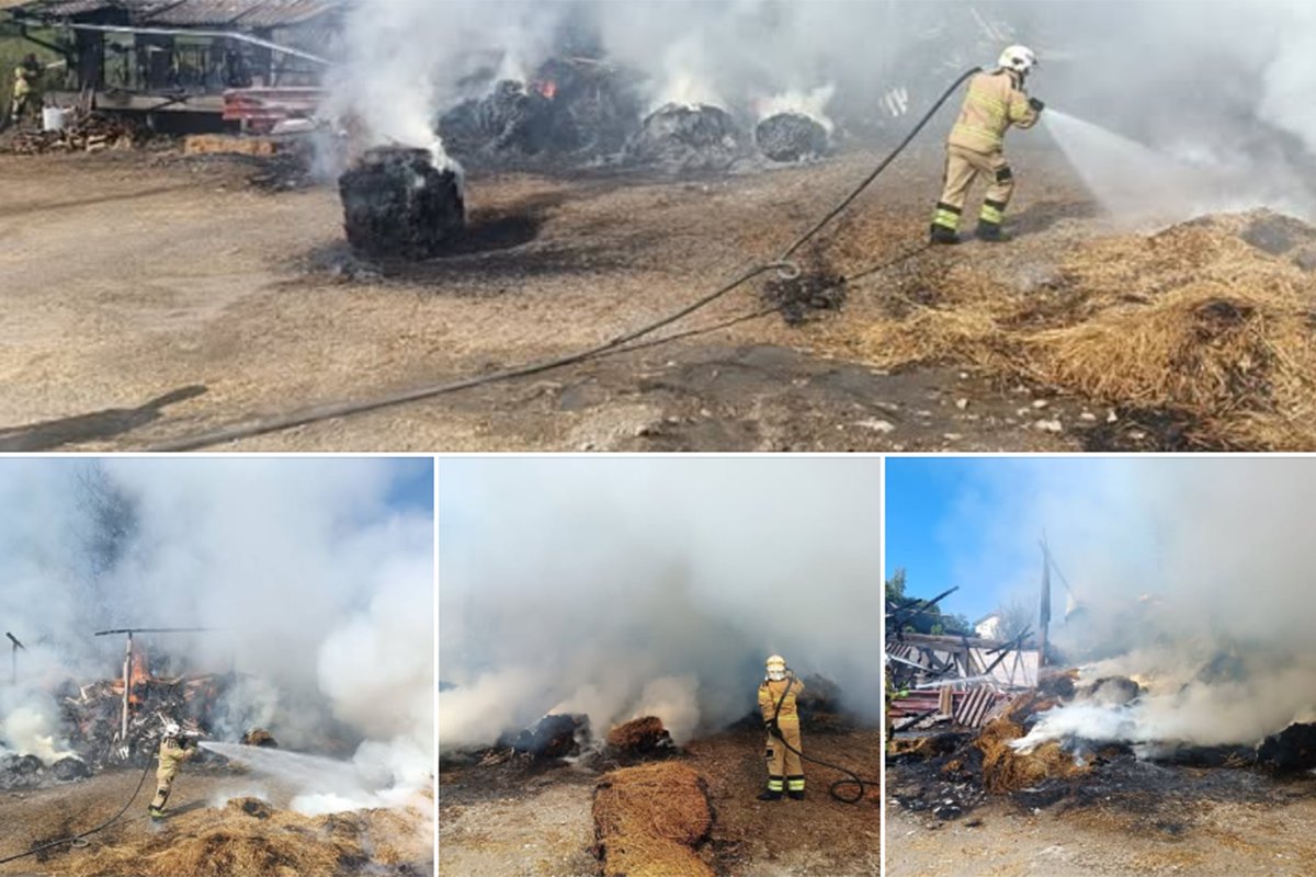 Domaćinu izgorjeli sijeno, traktor i štale: Ne znam od čega da živim