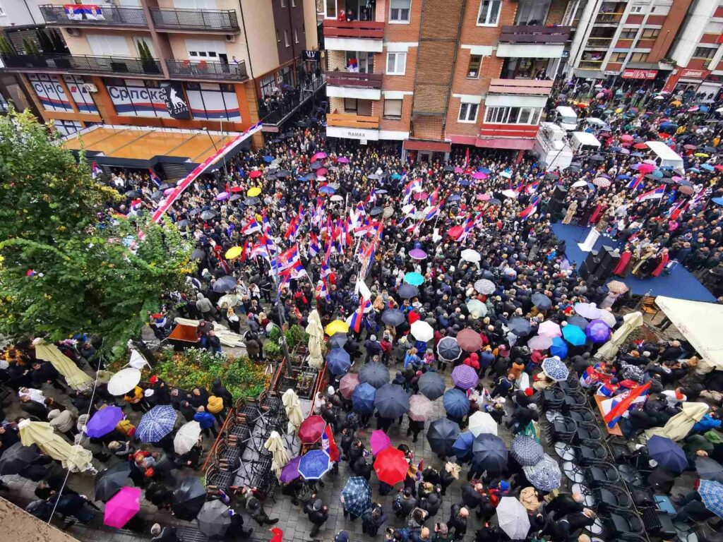 Protestovali Srbi u Sjevernoj Mitrovici
