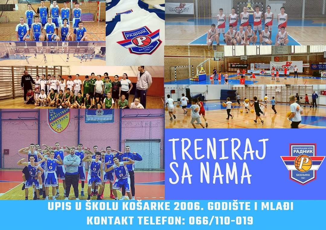 KK Radnik vrši upis novih članova u školu košarke