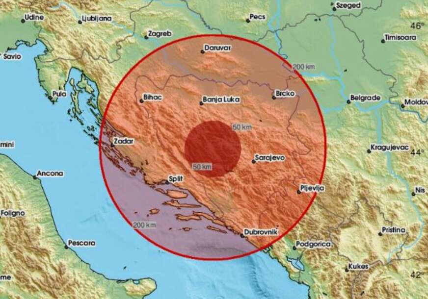 Novo podrhtavanje tla u BiH, epicentar u blizini Bugojna