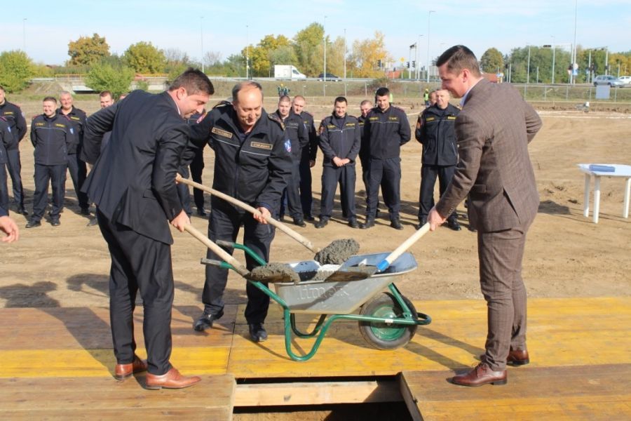 Bijeljina: Položen kamen temeljac za novi Vatrogasni dom