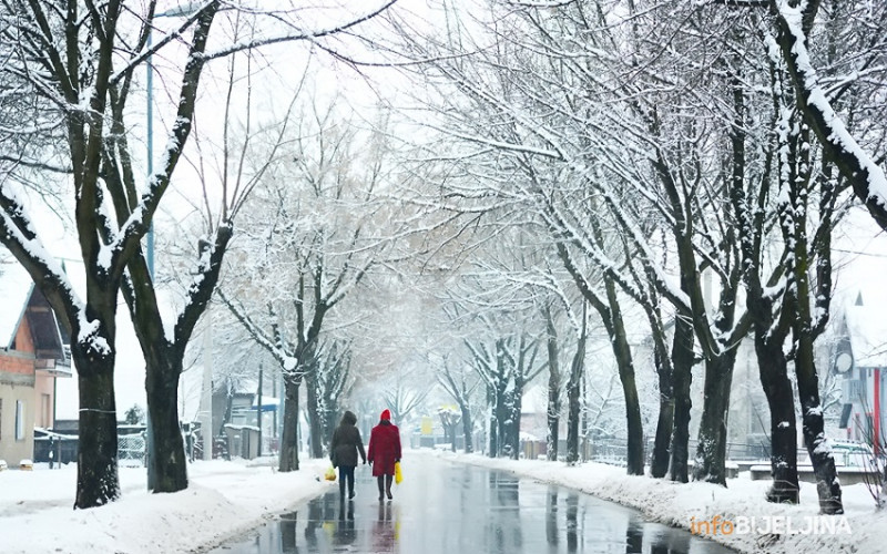 Sutra razvedravanje, ponegdje slab snijeg