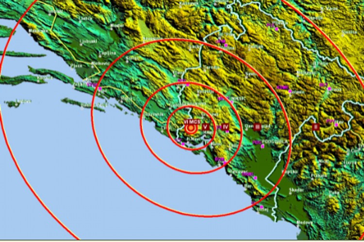 Zemljotres u Crnoj Gori