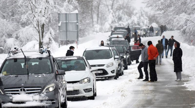 I danas blokiran saobraćaj u Hrvatskoj zbog snježnih padavina 
