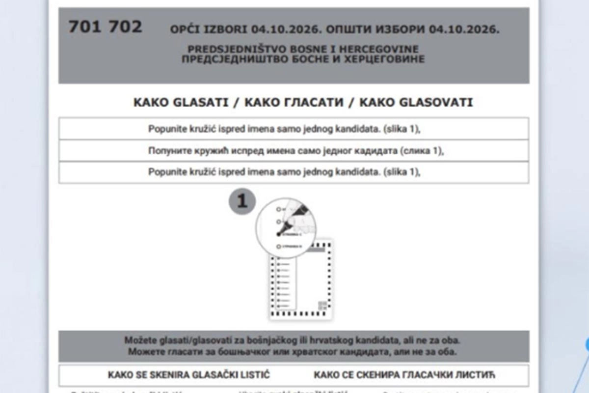 CIK BiH predstavio nove glasačke listiće: Umjesto znaka „X“ uvodi se popunjavanje kružića i skeneri