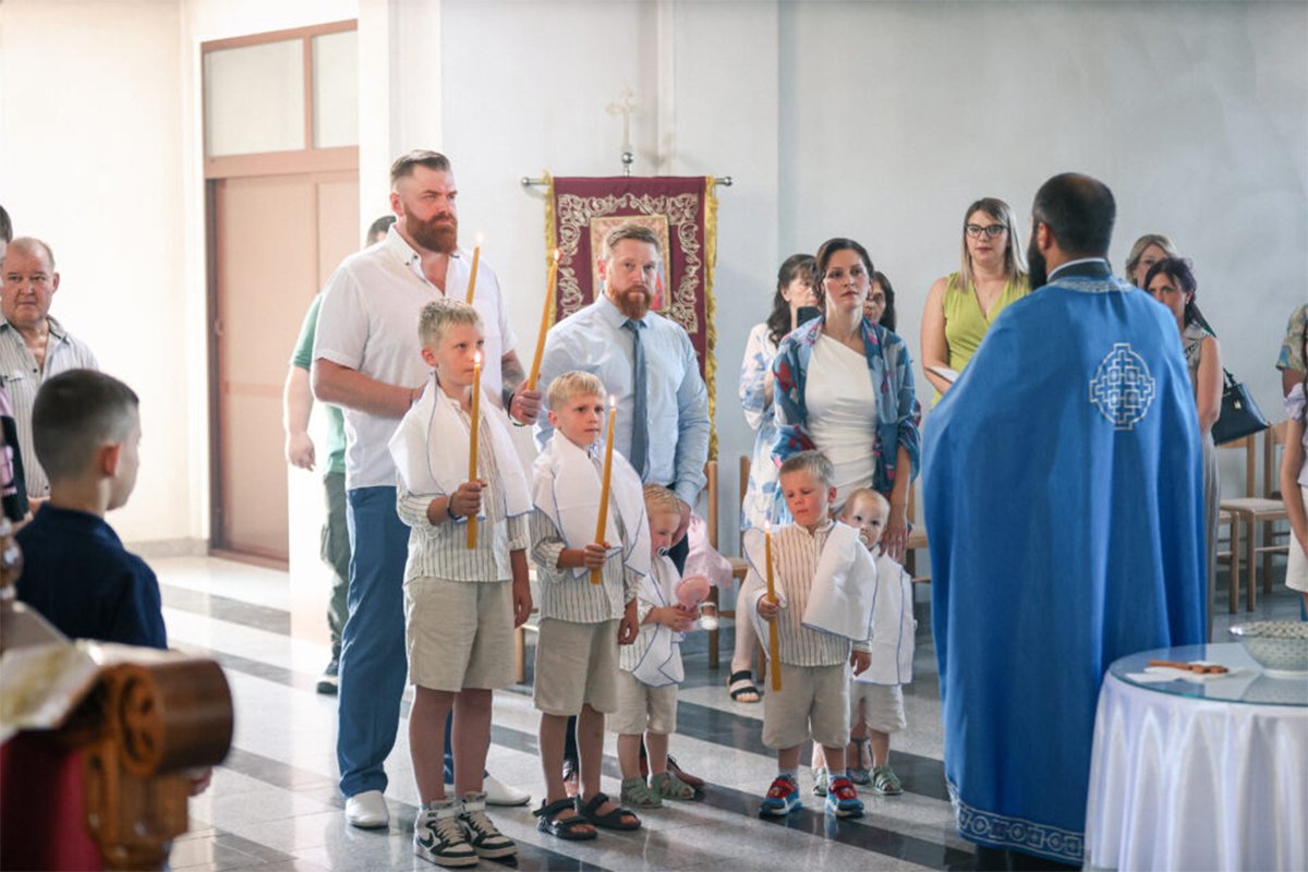 Petorica braće iz Rusije krštena u Republici Srpskoj