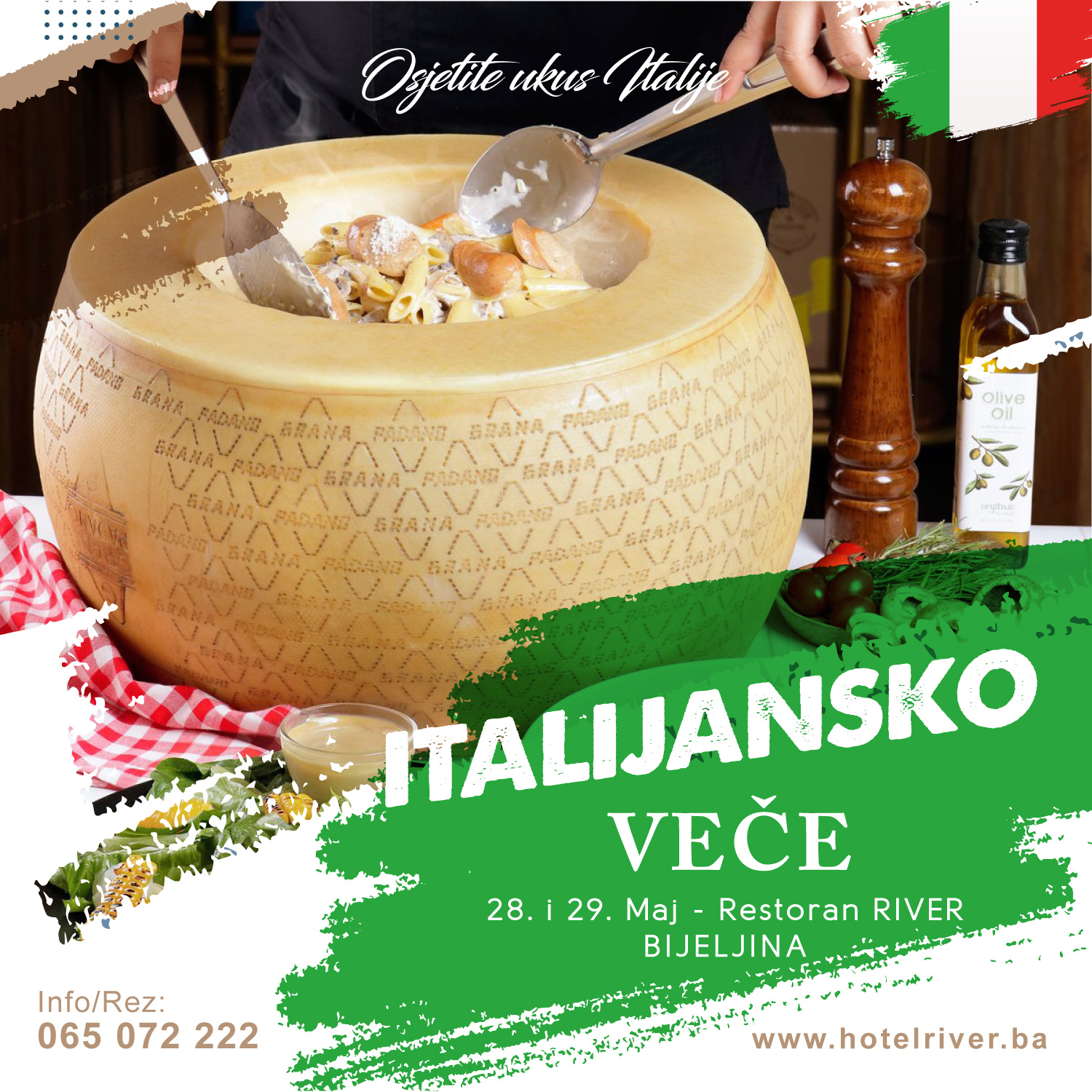 Restoran hotela River: Veče Italijanske hrane i pića (FOTO)