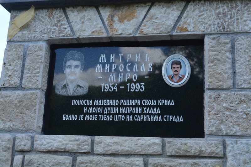 Na Majevici otkrivena spomen-ploča heroju Vojske RS: Kapetan Miroslav Mitrić poginuo na čelu bataljona