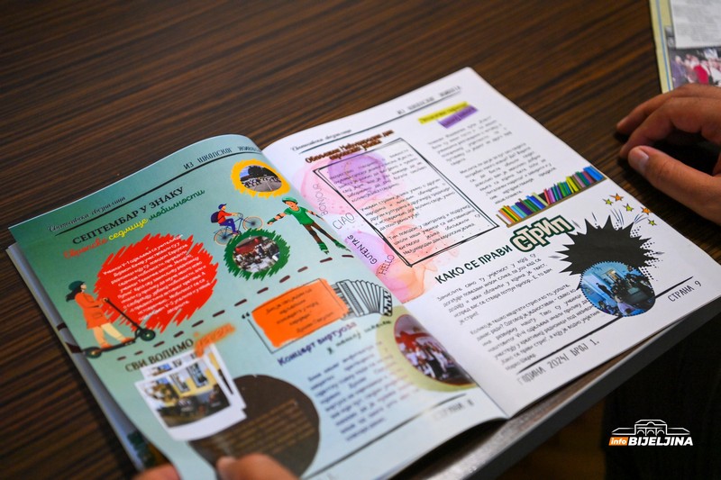 Đaci i nastavnici bijeljinske škole zajedno kreiraju školski časopis: Riznica znanja puna zanimljivih tema (FOTO)