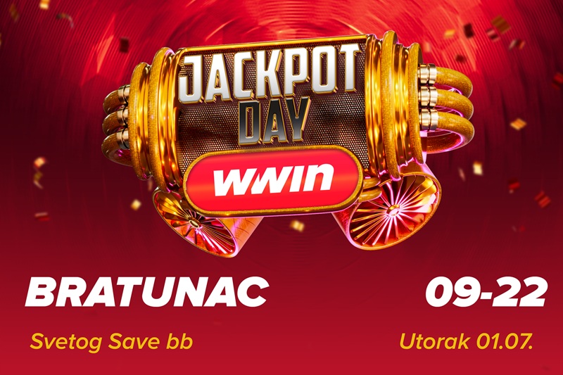 JACKPOT DAY u WWin poslovnici BRATUNAC!
