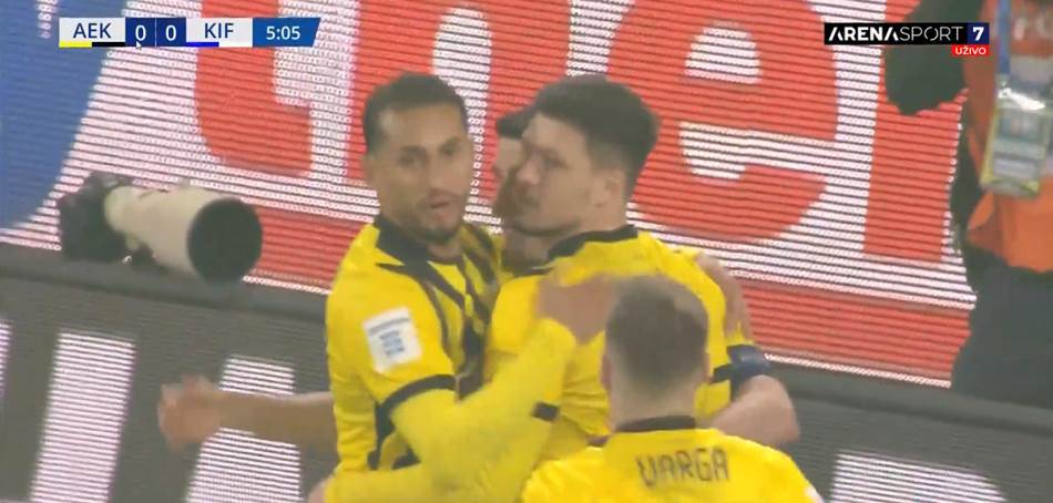 Jović nastavlja da rešeta: Novi gol vodi AEK ka tituli