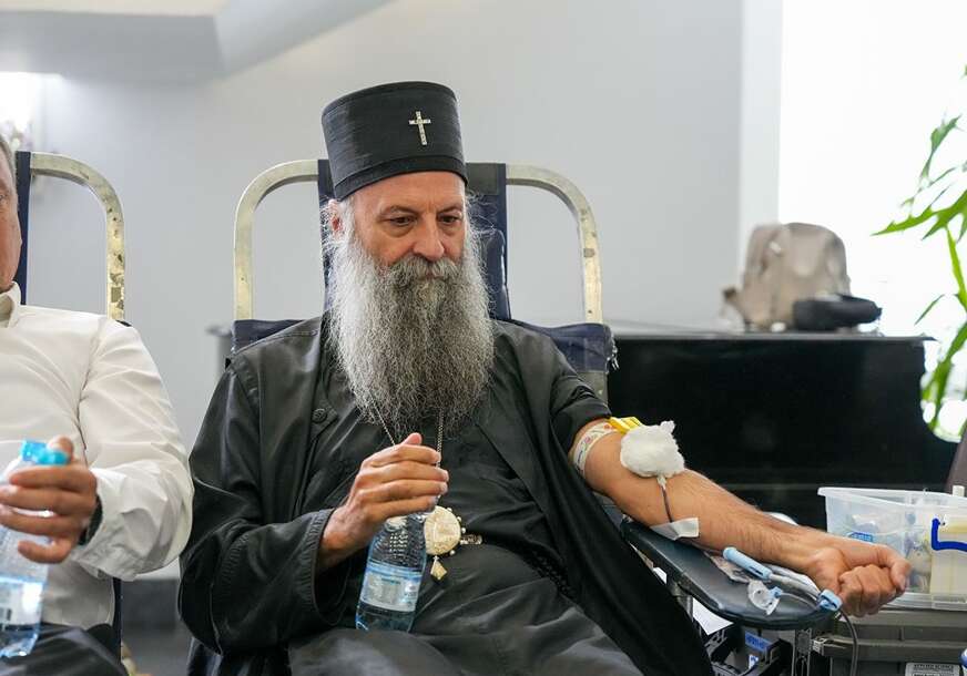 Humanost na djelu: Patrijarh Porfirije u akciji dobrovoljnog davanja krvi