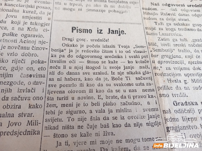 Prodaje se bicikl radi odlaska iz Bijeljine – šta piše u štampi s početka 20. vijeka...