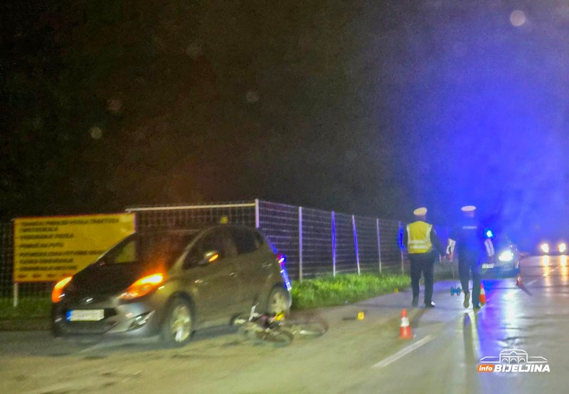 Udes u Bijeljini, pijani bili i biciklista i vozač automobila (FOTO)