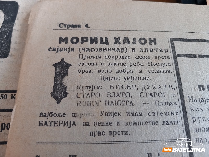 Prodaje se bicikl radi odlaska iz Bijeljine – šta piše u štampi s početka 20. vijeka...