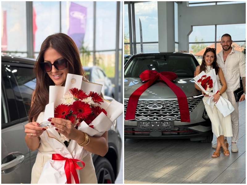 Bijeljinska influenserka od muža dobila skupocjeni auto za 10 godina braka (FOTO)