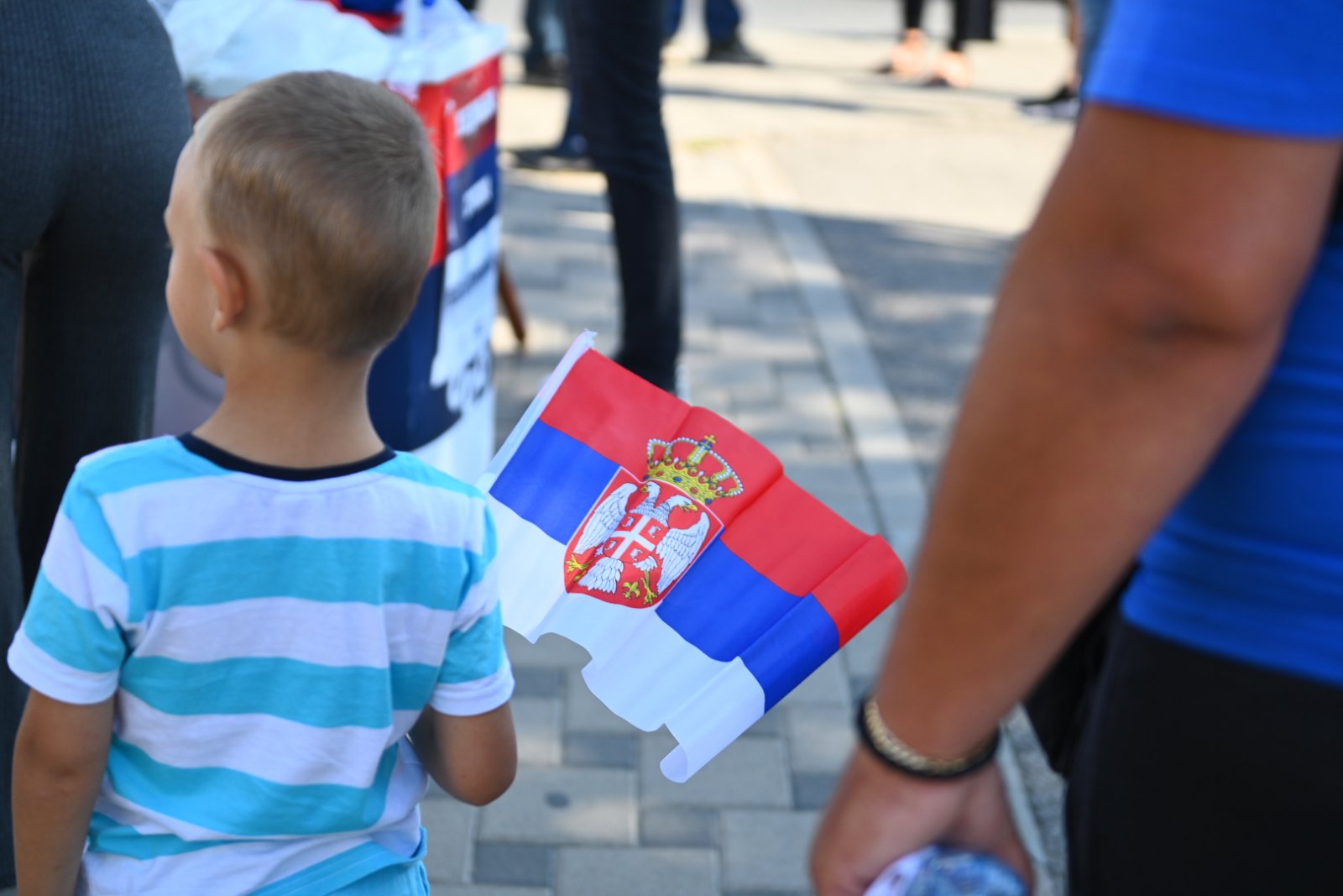 Trninić: Srpskim trobojkama okićen most kao simbol ujedinjenja