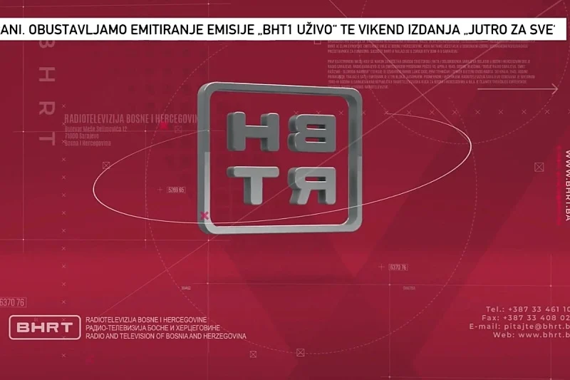 Gledaoci jutros ostali bez programa: BHRT obustavio više emisija