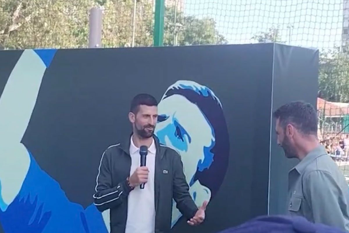 Đoković i Lacoste otvorili teniski teren u Beogradu: 