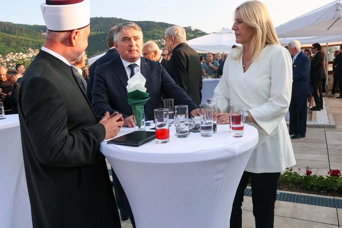 Cvijanovićeva na bajramskom prijemu kod reisa Kavazovića (FOTO)