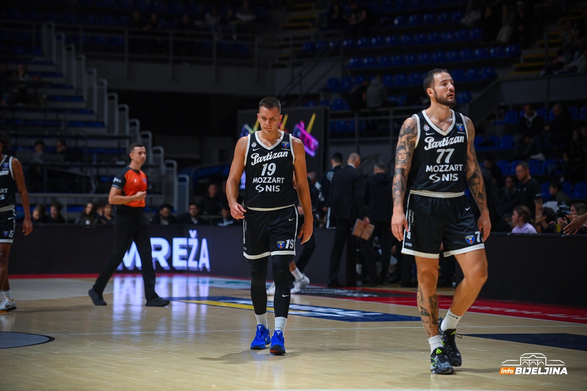 Partizan se namučio protiv Bosne: Crno-bijeli slomili otpor i slavili u Sarajevu
