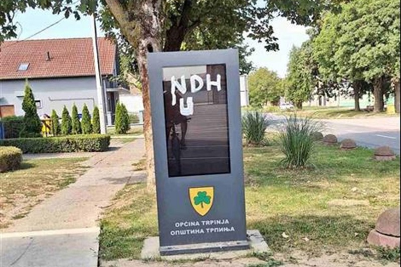 Osvanuo ustaški simbol u selu sa srpskom većinom