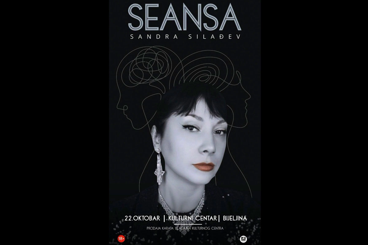Sandra Silađev stiže u Bijeljinu: „Seansa“ 22. oktobra