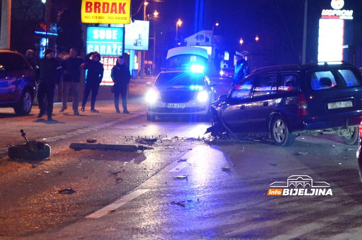 UHAPŠEN PIJAN VOZAČ U BIJELJINI U sudaru dva vozila nema povrijeđenih 
