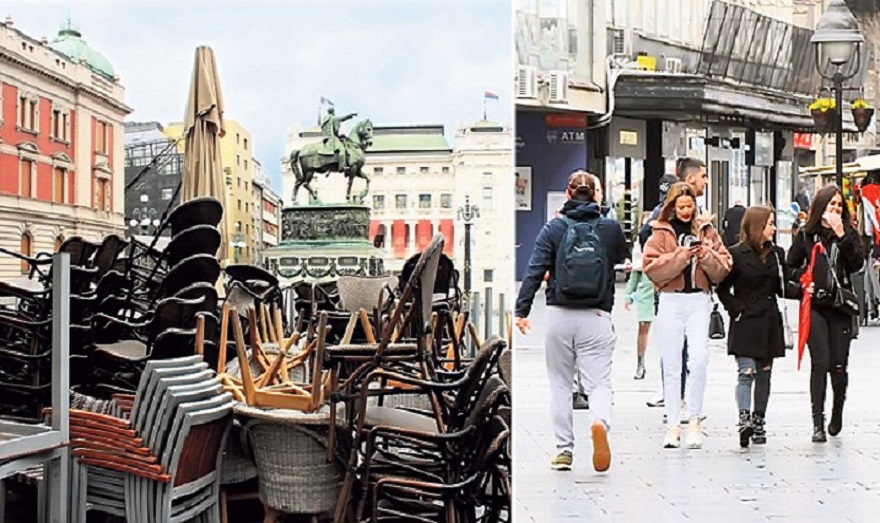 Beograd: Katanci na kafićima i buticima, građani užurbani