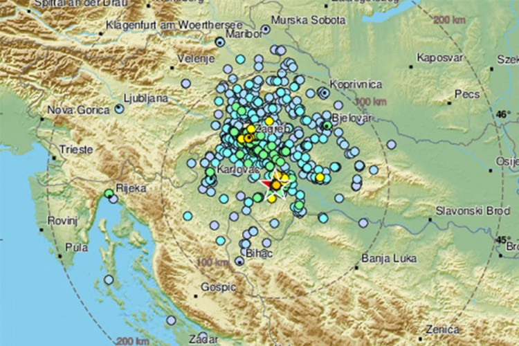 Zemljotres u Hrvatskoj probudio građane širom zemlje