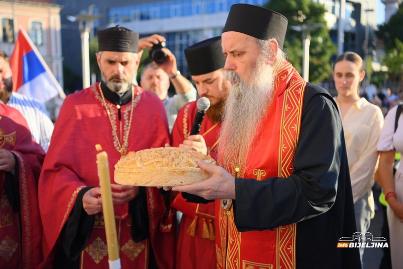 Mitropolit Fotije na obilježavanju slave Bijeljine govorio o ideji da se izradi mozaik sa likom sveca zaštitnika